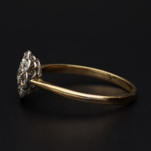 18ct Gold Diamond Cluster Ring image-3