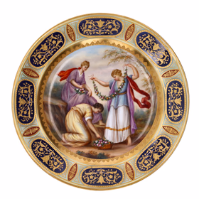 Royal Vienna Cabinet The Three Graces Plate