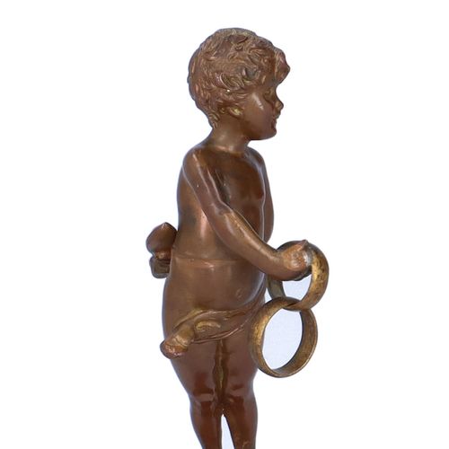 Early 20th Century Brown Patinated Cabinet Figure image-2