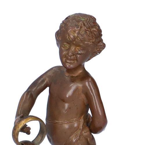Early 20th Century Brown Patinated Cabinet Figure image-6