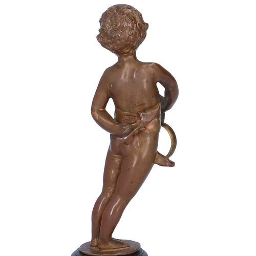 Early 20th Century Brown Patinated Cabinet Figure image-3