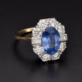 18ct Gold Sapphire & Diamond Ring
