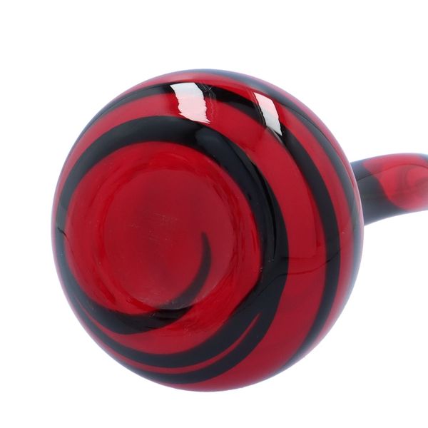 Kosta Boda Red and Black Bottle Vase