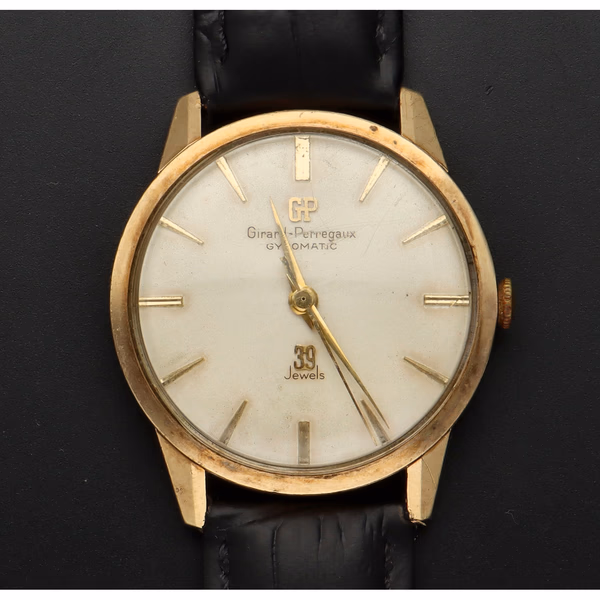 Girard Perregaux 9ct Gold Gyromatic Watch