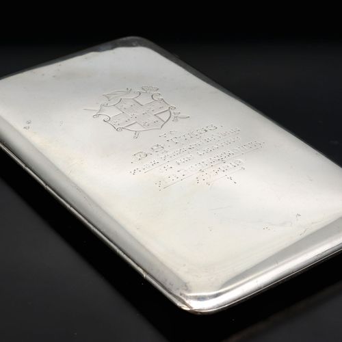 Early 20th Century Engraved Silver Cigarette Case image-2