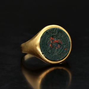 18ct Yellow Gold Antique Seal Ring