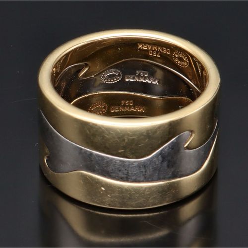 Georg Jensen 18ct Gold Fusion Ring Design no 51 image-4