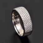 18ct White Gold & Diamond Cluster Ring