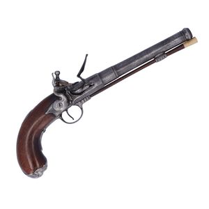 Mid 18th Century Queen Anne Flintlock Pistol by Wynn