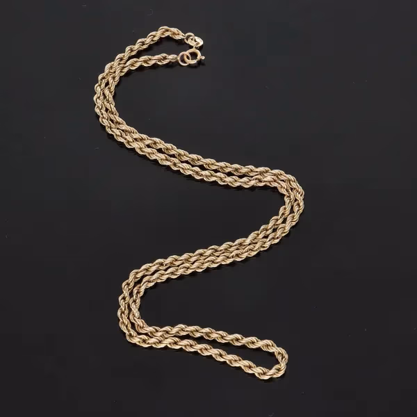 Vintage 9ct Gold Rope Chain