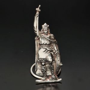 20th Century Solid Silver King Alfred Menu Holder