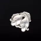 Georg Jensen Silver Double Blossom Brooch