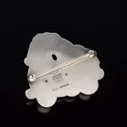 Georg Jensen Silver Double Blossom Brooch