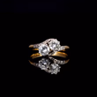 360° view of The Vintage Toi Et Moi Brilliant Cut Diamond Eternal Ring