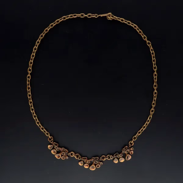 Vintage Finnish Bronze Jäkälä Necklace