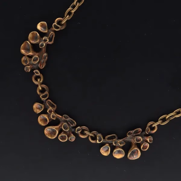 Vintage Finnish Bronze Jäkälä Necklace