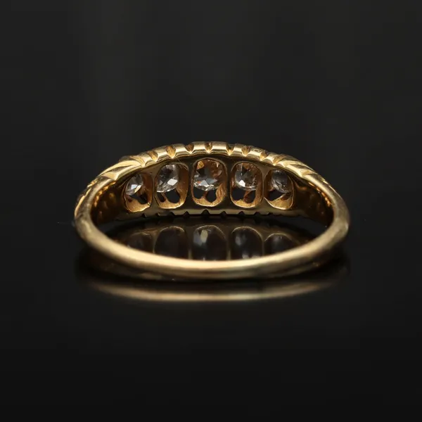 Antique 18ct Gold Five Stone Diamond Ring