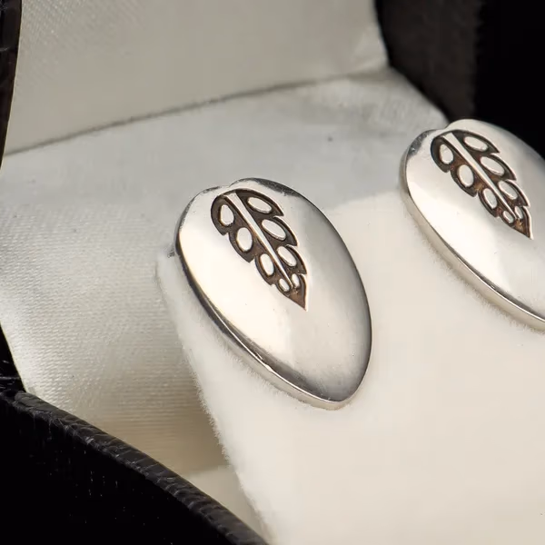 Pair of Georg Jensen Silver Earrings