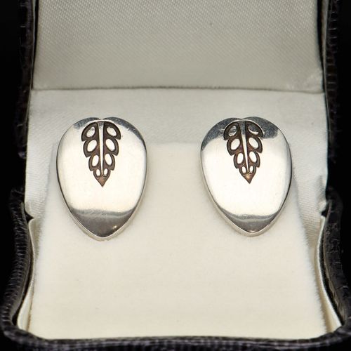 Pair of Georg Jensen Silver Earrings image-2