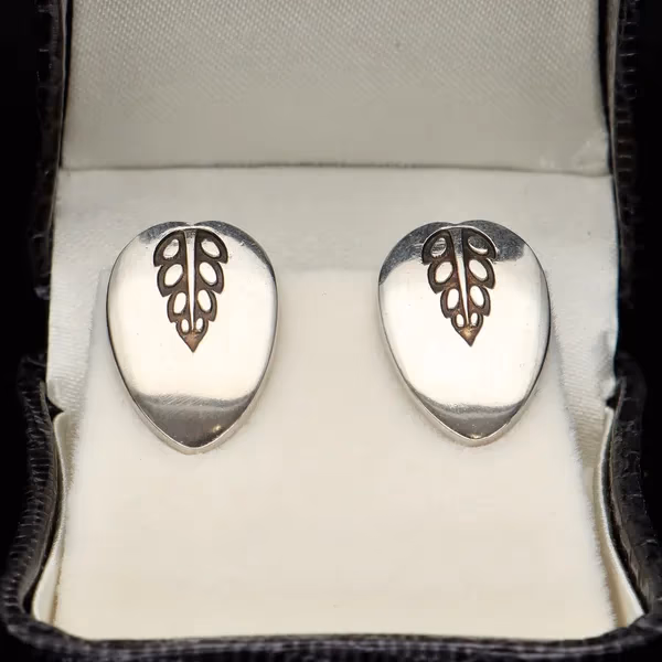 Pair of Georg Jensen Silver Earrings