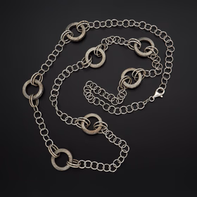 Silver & Black Rhodium Chain