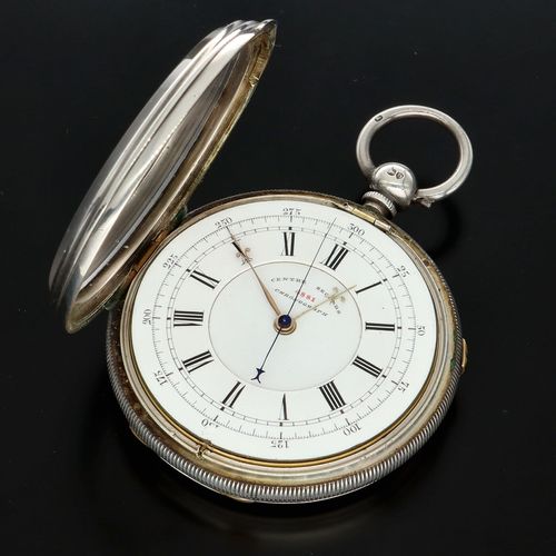 H E Peck Silver Pocket Watch image-4