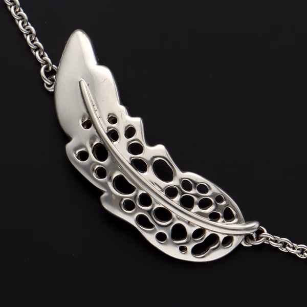 Sterling Silver Plume Bracelet
