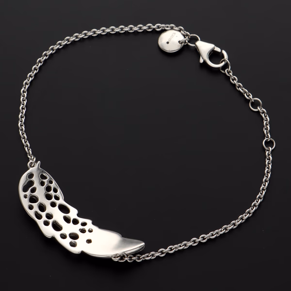 Sterling Silver Plume Bracelet