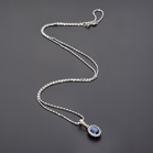 18ct Gold Sapphire and Diamond Pendant