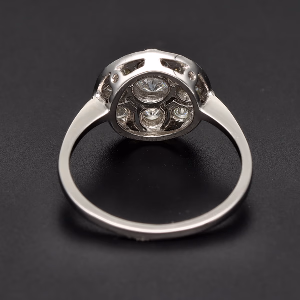Platinum & Diamond Art Deco Inspired Ring