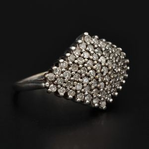 9ct Gold Diamond Cluster Ring