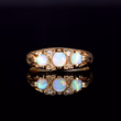 360° view of The Vintage 1988 Opal And Diamond Scroll Ring
