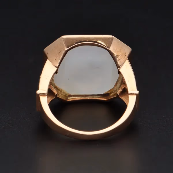 Antique Georgian 15ct Rose Gold Armorial Ring