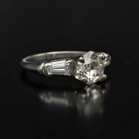 Art Deco Platinum and Diamond Ring