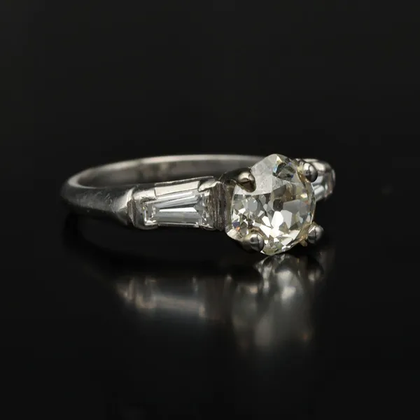 Art Deco Platinum and Diamond Ring