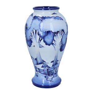 Moorcroft 'Wanderer's Sky Blue on Blue' Vase