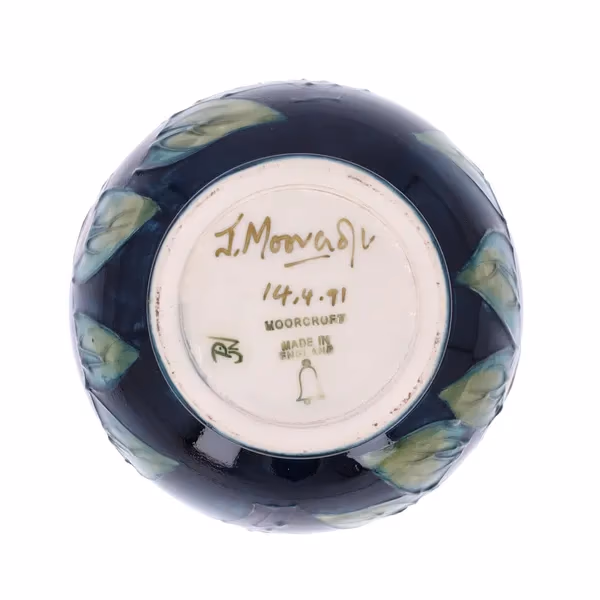 Moorcroft Finches Special Events Vase