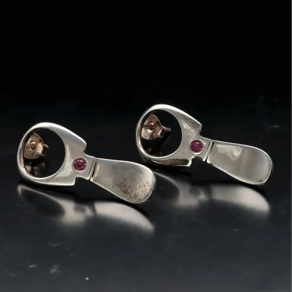 Silver Ring Pull Earrings by Rebecca Joselyn