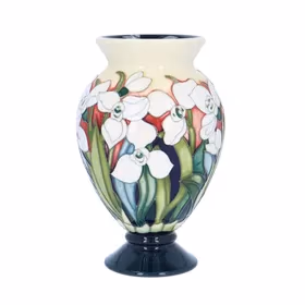 Moorcroft Polar Bear Snowdrops Vase