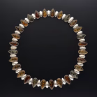 Silver and Amber Necklace