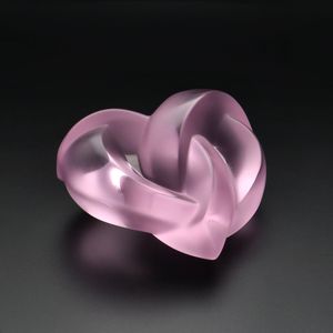 Lalique Pink Entwined Heart