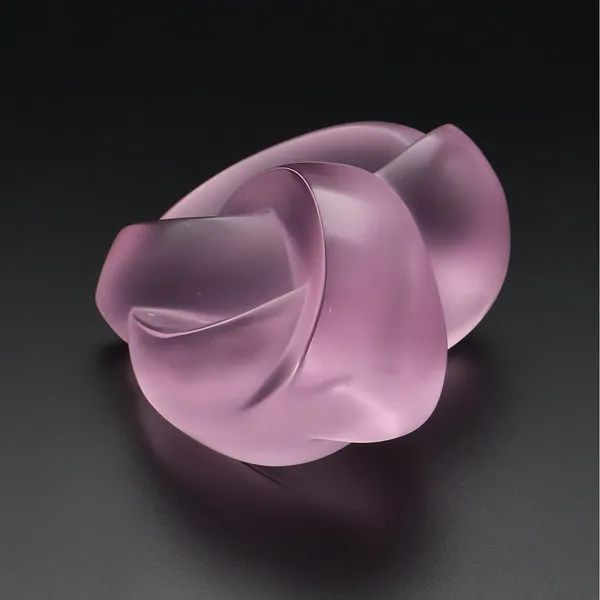 Lalique Pink Entwined Heart