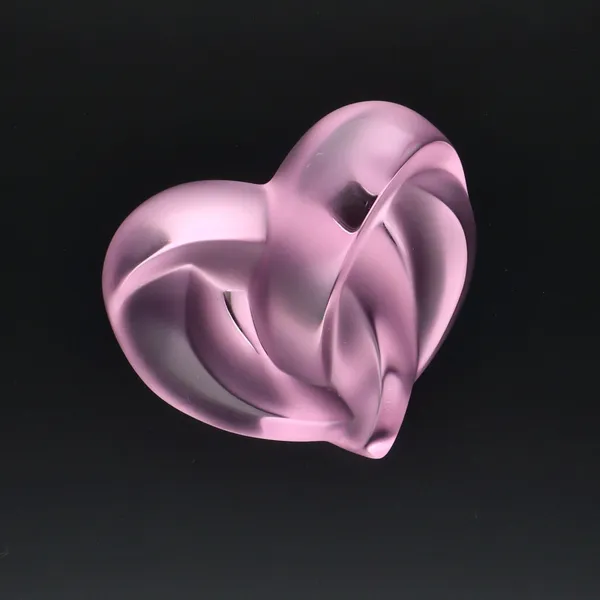 Lalique Pink Entwined Heart