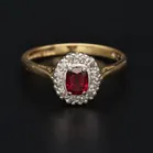 18ct Gold Ruby and Diamond Ring