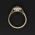 18ct Gold Ruby and Diamond Ring