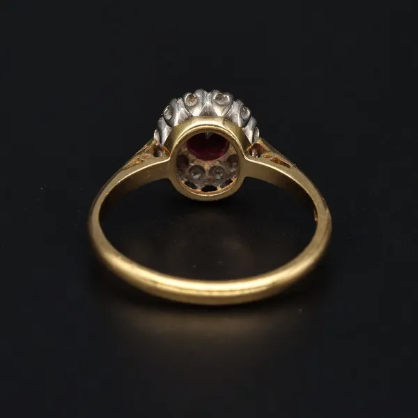 18ct Gold Ruby and Diamond Ring