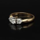 18ct Yellow Gold Diamond Trilogy Ring