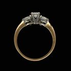 18ct Yellow Gold Diamond Trilogy Ring