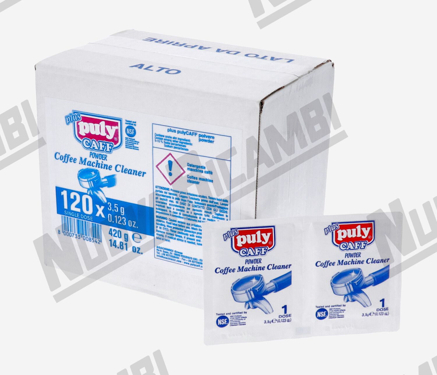 SCATOLA PULY CAFF PLUS NSF 120 BUSTINE