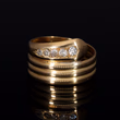 360° view of The Antique 1890 Victorian Diamond Snake Ring